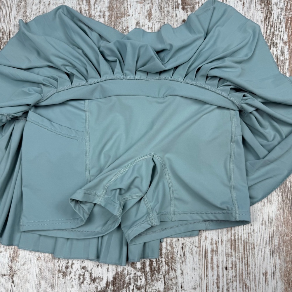 Goldhinge Pleated Tennis Skort Dusty Blue Athletic Skort Sz S Pickleball Golf - Picture 8 of 8
